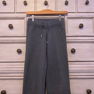 gray nike flare sweatpants, low rise